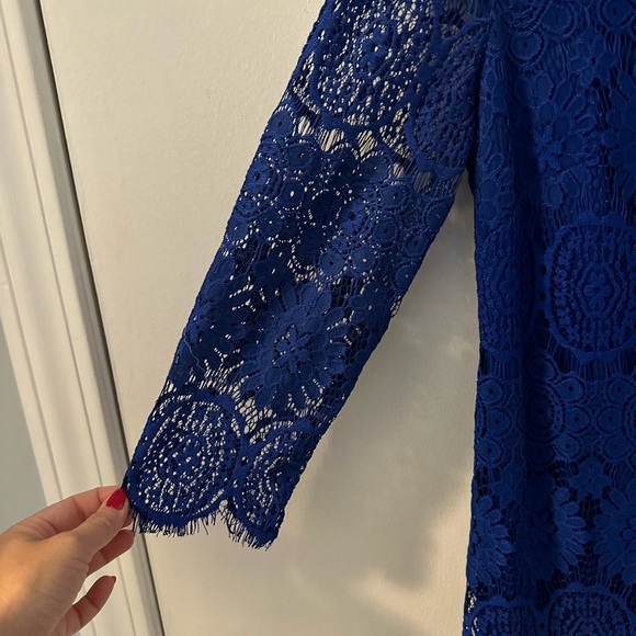 Jessica Howard Royal blue lace shift dress - Picture 3 of 6